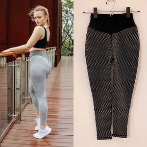 Scrunch Butt High Rise 7/8 Leggings, Honeycomb Textured